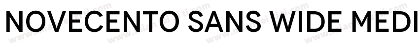Novecento Sans Wide Medium字体转换